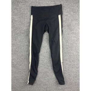 Athleta Leggings Womens Extra Small Black Side Stripe High Rise Zip Athletic Gym